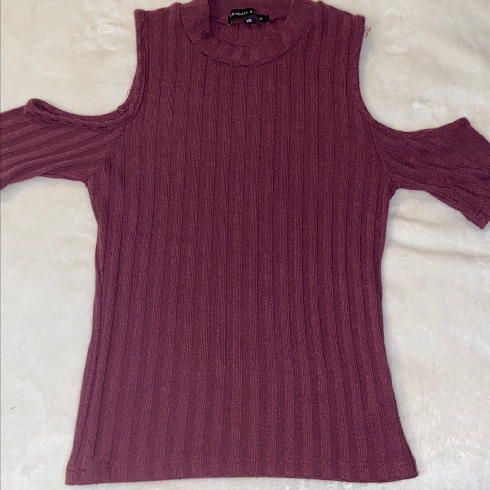 Kendall and Kylie cold shoulder top